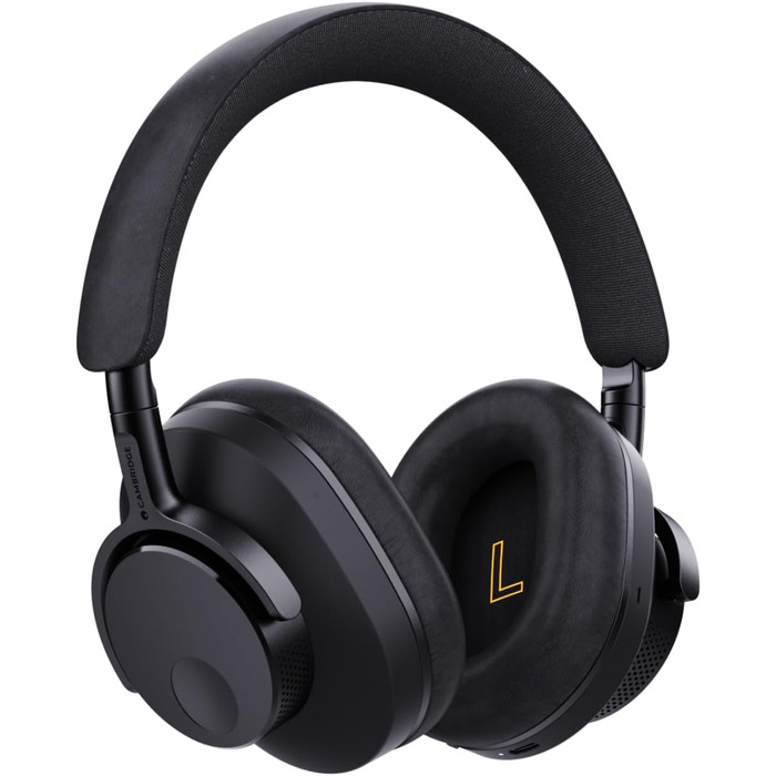 Навушники Cambridge Audio Melomania P100 - Bluetooth, ANC, Hi-Fi звук, відтворення 100 годин, знімний акумулятор, ігровий режим, чохол для перенесення - чорний