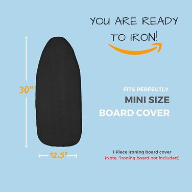SAVUK Глянцевий чохол та подушка для прасувальної дошки з силіконовим покриттям, 4 шари, 38.1 x 137.2 см, надзвичайно міцна подушка, з відбиттям тепла, еластичний край (38.1 x 137.2 см)