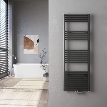 Рушшникосушарка Heilmetz Weiß 50x120 см, 513 Вт, середній підключення, білий | Рушшникосушарка для ванної кімнати