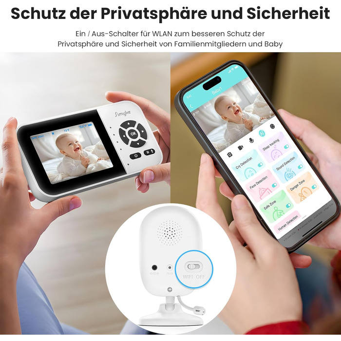 Інтелектуальний відеоніяня для дітей з дисплеєм 2.8