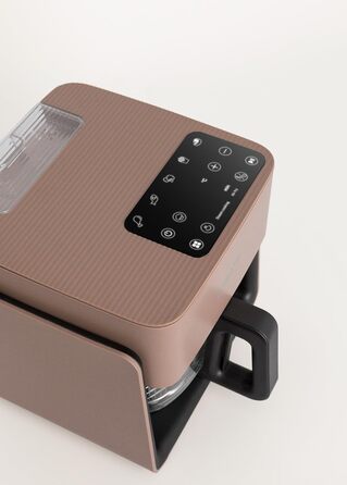 Фритюрниця готувальна повітряна 4.2 л з парогенератором, 6 програм, скляна корзина, таймер, регулювання температури, 1300W (Mokka)