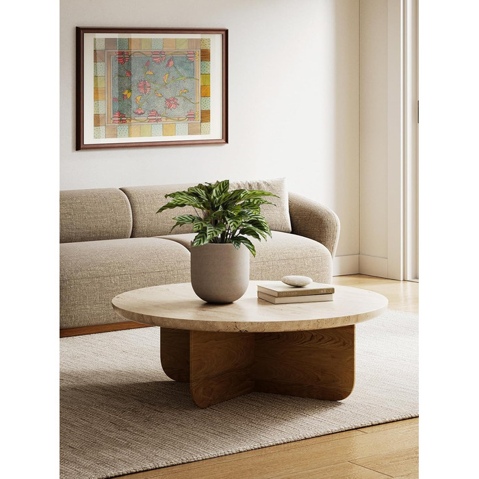 Керамічні горщики для квітів LE TAUCI, 20 см (сірий) з дренажним отвором