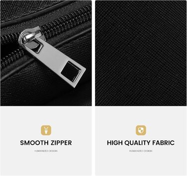 LOVEVOOK Набір сумок для жінок: 3 шт. (шопер, сумка на плече, сумка з ручкою) для подорожей, бізнесу, покупок. Чорний колір, срібна фурнітура