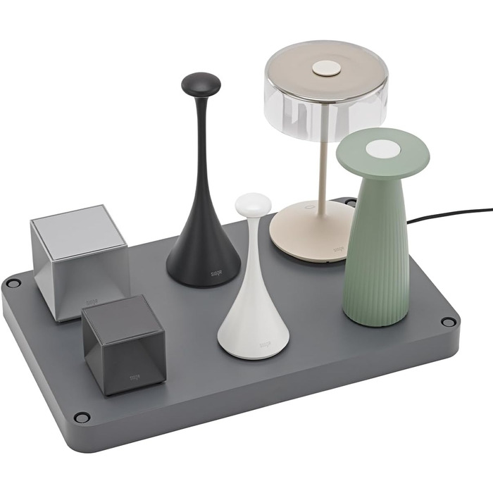 LED-лампа SIGOR Nuflair на акумуляторі з вазою для квітів, золота, IP54, 24 см, 12 год роботи, для дому та саду