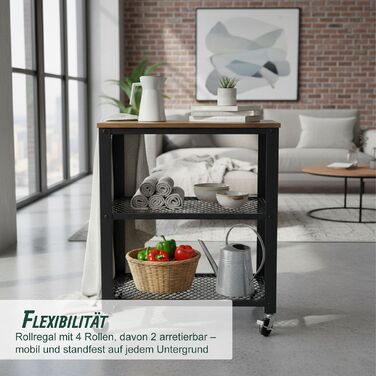 Візок кухонний Relaxdays, 3 ящики