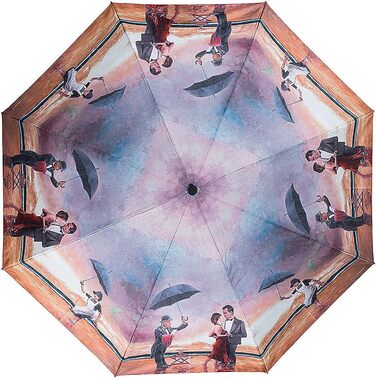Парасолька VON LILIENFELD Кишенькова парасолька вітрозахисна Тео Майкл Данина поваги співаючому дворецькому Автоматичне світло Стабільне мистецтво