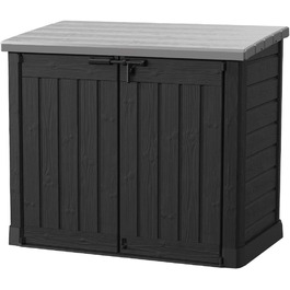 Ящик для сміттєвих баків Keter Store it Out Max, 1200 л, чорний/сірий, пластик