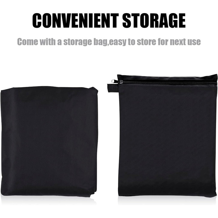 Водонепроникний чохол для садово-патіо меблів 600D Oxford, захист від пилу та УФ-променів, для саду та тераси (242x162x100cm, 250x150x75cm)