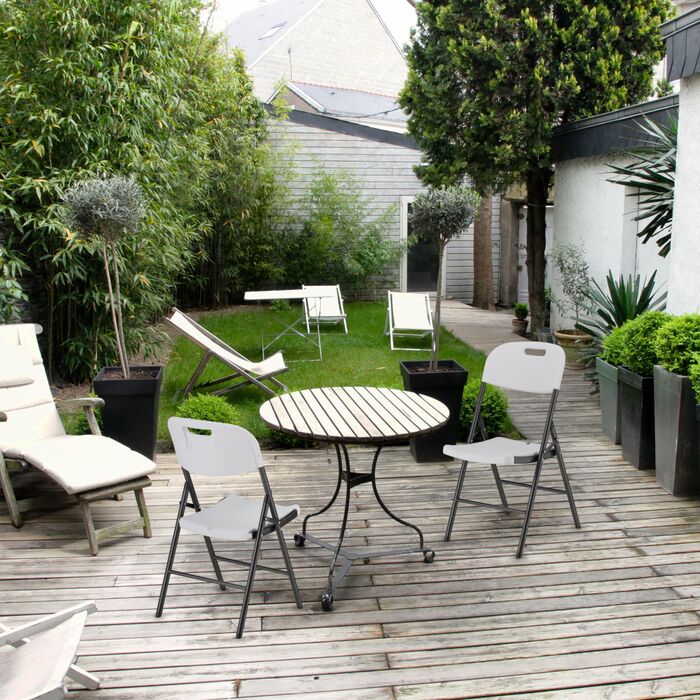 Набір з двох розкладних садових стільців Relaxdays