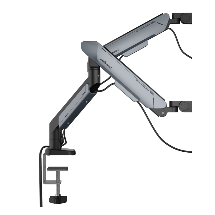 Настільне кріплення для двох моніторів Anda Seat Stealth PRO II Duo 17’’-42’’ Titanium