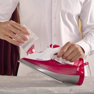 Праска з парою Solac Solution PV2490: 3000W, 200 г/хв, керамічна підошва, антинакип, самоочищення, 290 мл