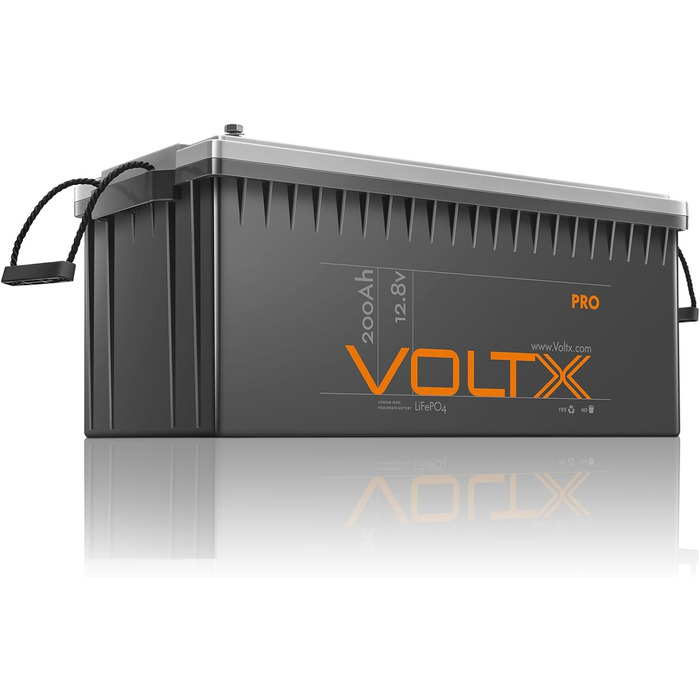 Літієва батарея VoltX LiFePO4 200Ah 12V 2 упаковки, 200A BMS, 4000 циклів зарядки, заміна свинцево-кислотного продукту