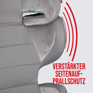 Автокрісло дитяче Heyner® KIDS i-Size, сіре, 3,5-12 років (100-150 см), сумісне з Isofix