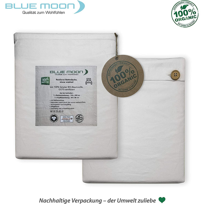 Комплект підодіяльників BLUE MOON Bio Renforce 135x200 см 80x80 см