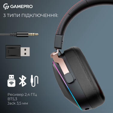 Бездротова ігрова гарнітура GamePro Asgard Valkyria (HSW249)