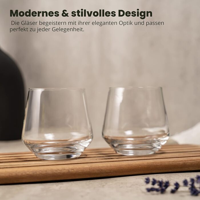 Набір келихів для джину та тоніку 4 шт, 400 мл, в подарунковій коробці з рецептами коктейлів, для великого льоду. Подарунок для чоловіків та жінок