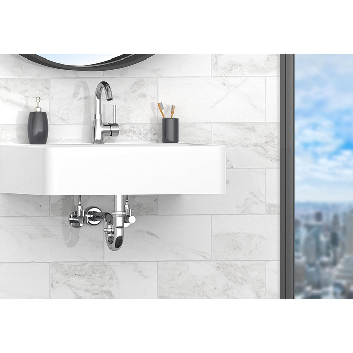 Змішувач для ванної кімнати Ibergrif з одним важелем, висота 60 мм, без висувної каналізаційної трубки. Хромований, з керамічною картриджі, без протікання, економія води, підключення 3/8