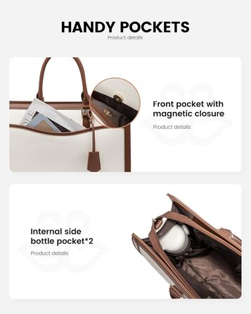 Сумка для ноутбука LOVEVOOK 15.6 дюймів, жіноча, велика, з екошкіри, для роботи, навчання, універсальна, на плечі, велика містка сумка-шопер