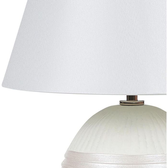 Стійка лампа Beliani Sado, кераміка, кремово-біла, 37 см