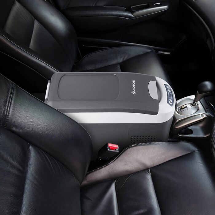 Компресорна холодильна сумка AAOBOSI 15L -20°C до +20°C, 12/24V для авто, вантажівки, човна, кемпера та розетки, чорна