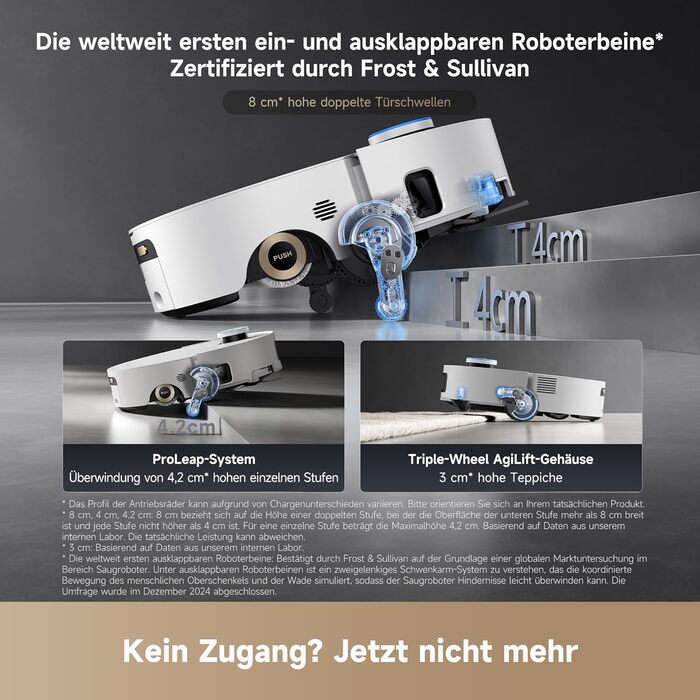 Робот-пилосос Dreame Aqua10 Ultra: миття та сухе прибирання, 30000Pa, 8 см, самоочищення, автоматичне спустошення, голосове керування