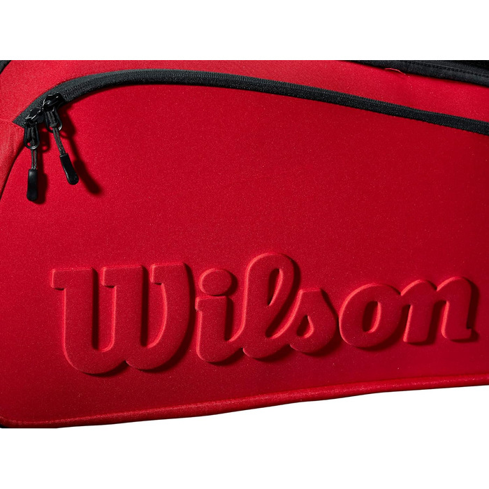 Тенісна сумка WILSON Super Tour Clash V2.0, 6 предметів чорна/червона/ (різнокольорова)