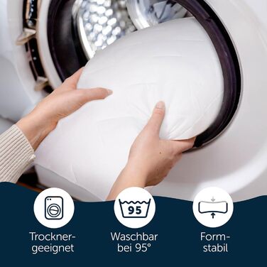 Подушка для сну на боці Blumtal з чохлом 40 x 145 см, сертифікат Oeko-TEX, регульована наповнювачем, ортопедична подушка для дорослих