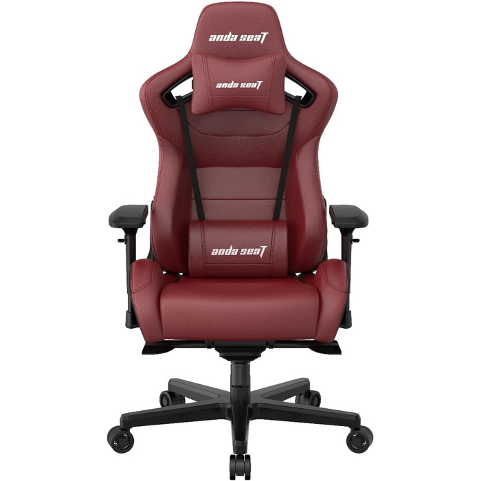 Крісло ігрове Anda Seat Kaiser 2 XL Leder – ергономічне, з підлокітниками 4D, підголовником та поперековою підтримкою (каштанове)
