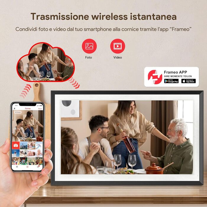 Цифровий фоторамка 15.6