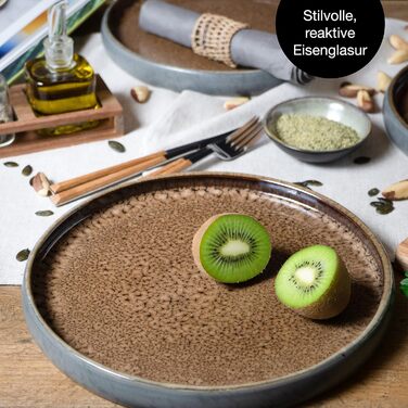 Набір чашок Moritz & Moritz SOLID 4 шт. - Чорний зовнішній колір - Міцний порцеляновий посуд - Можна мити в посудомийній машині та використовувати в мікрохвильовці - Ідеально для кави, чаю та напоїв (Бежевий)