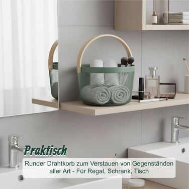 Кошик-органайзер Relaxdays на коліщатках з ручкою