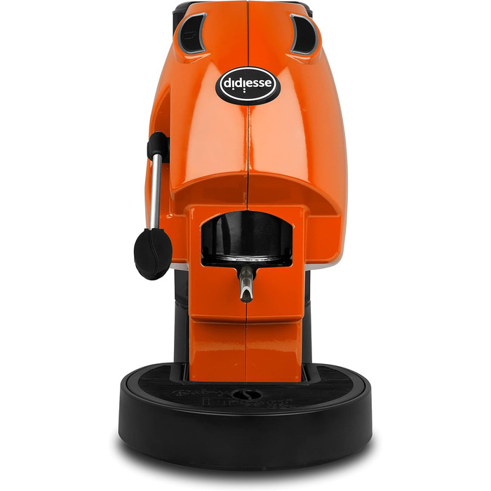 Кавомашина Didiesse Baby Frog Pad – компактна кавоварка з падами, 450 Вт, 1,5 л бак, Standby, білий/оранжевий