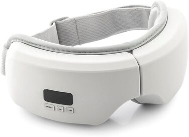 Масажер для очей InnovaGoods EyeSky 4-в-1, з компресією повітря, для зняття втоми очей та покращення кровообігу, компактний дизайн, для дому та офісу