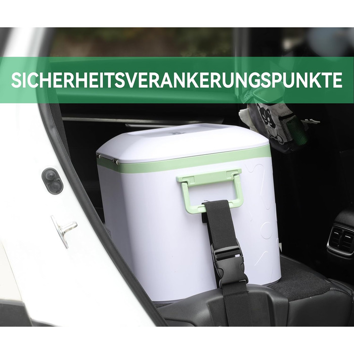 Автохолодильник BINGI 18л портативний 12/24V та 230V, термобокс для авто, кемпінгу, дому (від +15°C до -18°C)