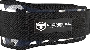 Ремінь для важкої атлетики Iron bull Strength для крос-тренінгу - 12,7 c з автоматичним блокуванням, для важкої атлетики, для підтримки спини, для тренувань, для підйому важких предметів, фітнесу та пауерліфтингу-для чоловіків і жінок (XL, камуфляжний біл