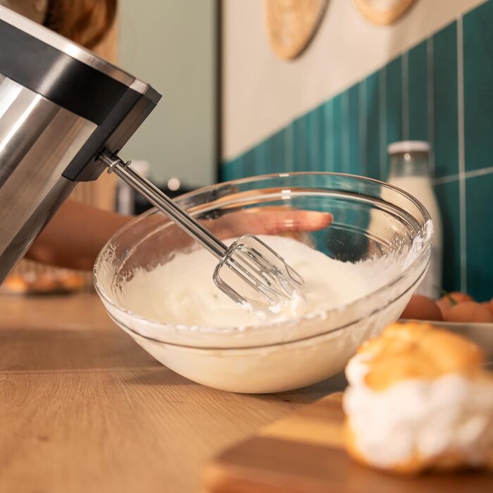 Ручний міксер Cecotec PowerTwist 500 Full Steel: 500 Вт, 5 швидкостей + Turbo, 3 насадки, сталь, без чаші