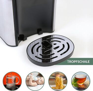 Гарячий водопостачальник Sommertal HW400 Businessline XXL: миттєва вода 45-100°C, 4L бак, сенсорний дисплей, функція дитячого харчування