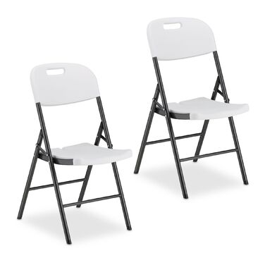 Набір з двох розкладних садових стільців Relaxdays