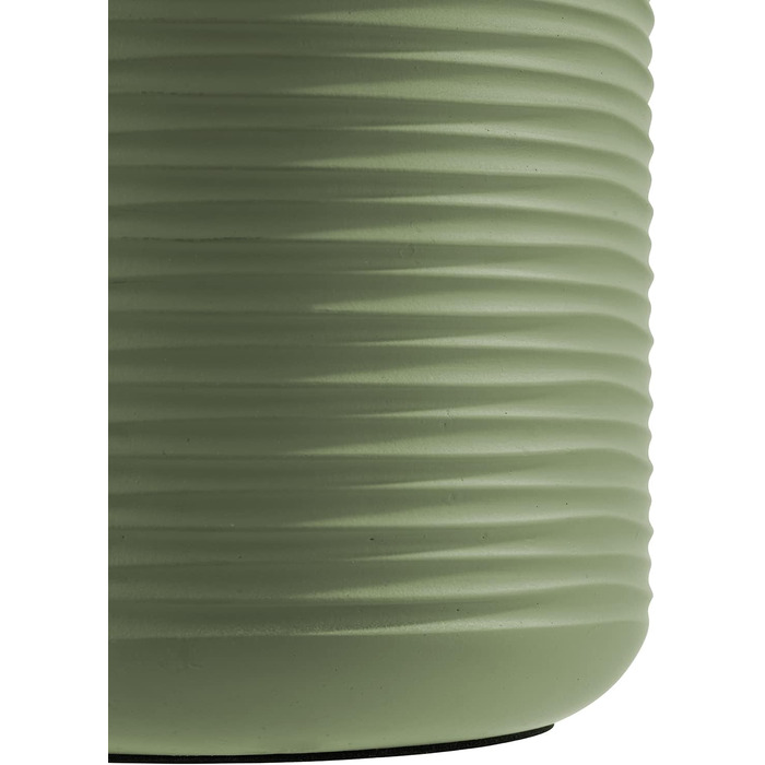 Охолоджувач для пляшок APS ELEMENT з бетону - з зручною для меблів нижньою стороною - для пляшок 0,7-1,5 л - Ø 12/10 см, висота 19 см, чорний (зелений, ребристий, одинарний)