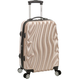 Rockland Melbourne Hardside Spinner Bag, Expandable, Golden Wave, Rockland Melbourne Hardside Spinner Bag, Expandable, Golden Wave