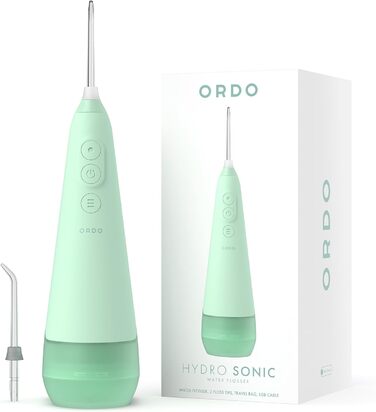 Іригатор Ordo Munddusche: бездротовий, 3 режими, портативний, перезаряджається, IPX7, рекомендований стоматологами (м'ятний)