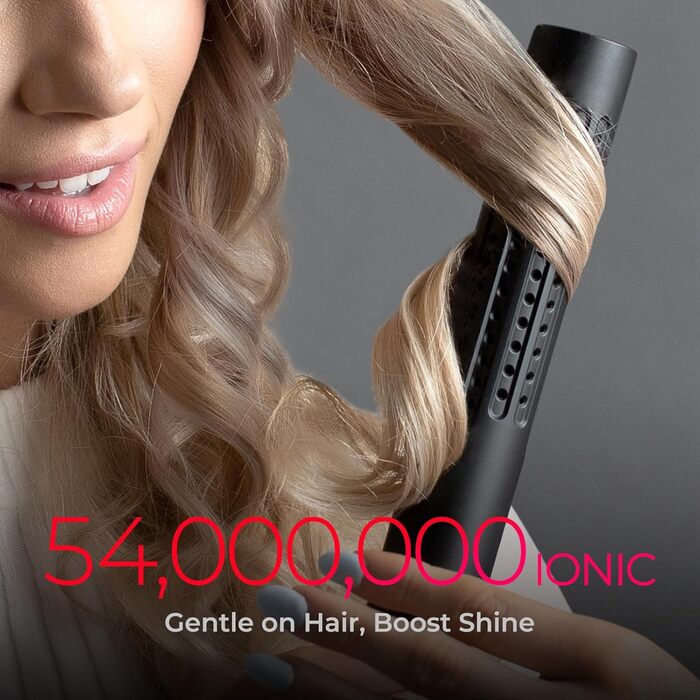 TYMO Airflow 2-в-1: праска для вирівнювання та завивки волосся з іонізацією, 32 мм, чорний