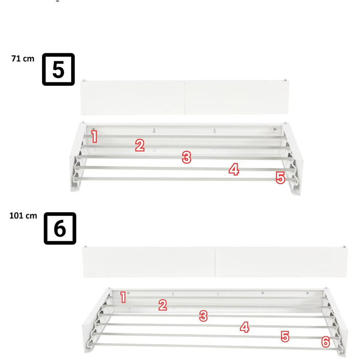Настінна сушарка foxydry Hide, сушарка для стін і балконів, сушарка для вулиці та приміщення, розбірна сушильна стійка (101 см X2, білий (обмежена серія))