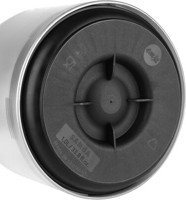 Термос Emsa Samba 1 л з Quick Press, білий, з ізоляцією, 12 год гарячий, 24 год холодний