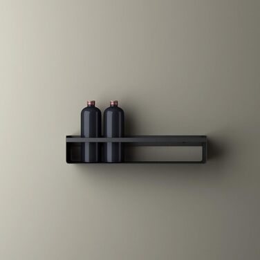 Полиця для душу doporro чорна матова для ванної кімнати з нержавіючої сталі полиця для зберігання настінна (shower shelf254)