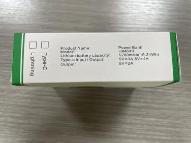 Швидка зарядка PD 20 Вт, LCD дисплей, сумісний з iPhone (червоний), 5200mAh