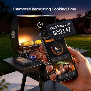 Термометр для м'яса INKBIRD INT-31-BW: бездротовий, Wi-Fi, Bluetooth, для приготування на грилі, в духовці, мангалі, фритюрниці