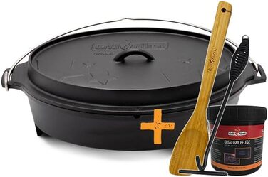 Набір голландської печі Grillfürst Dutch Oven BBQ Edition DO 9: чавунний котелок 8,5 л з підставкою, кришкою та аксесуарами