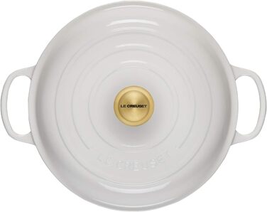 Каструля Le Creuset Signature з чавуну, Ø 30 см, 3.5 л, для всіх типів плит (вкл. індукція), біла