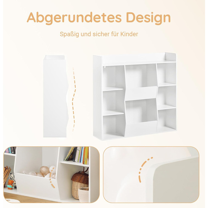 Полиця для книг SoBuy Montessori для дітей, зелена, 80x104x34 см (KMB55-K-GR)